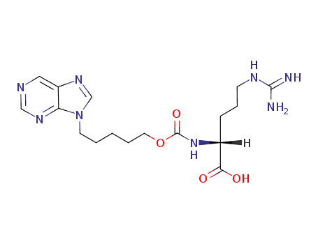 Nα-{[5-(purin-9-yl)pentoxy]carbonyl}-D-arginine
