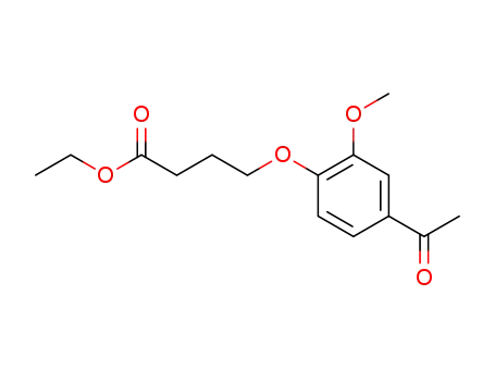 Molecular Structure of 174884-21-0 (4-(4-Acetyl-2-Methoxyphenoxy)-butanoic Acid Ethyl Ester)