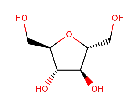 Molecular Structure of 41107-82-8 (2,5-Anhydro-D-mannitol)
