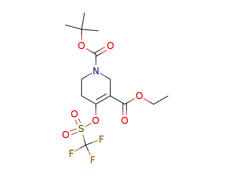 1-(1,1-dimethylethyl) 3-ethyl 4-{[(trifluoromethyl)sulfonyl]oxy}-1,2,5,6-tetrahydropyridine-1,3-dicarboxylate