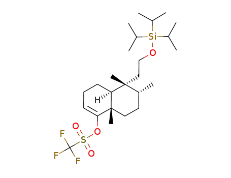 Trifluoro-methanesulfonic acid (4aS,5R,6R,8aS)-5,6,8a-trimethyl-5-(2-triisopropylsilanyloxy-ethyl)-3,4,4a,5,6,7,8,8a-octahydro-naphthalen-1-yl ester
