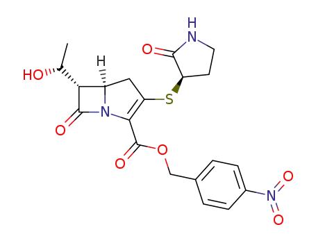 4-nitrobenzyl (5R,6S)-6-[(R)-1-hydroxyethyl]-2-[(R)-5-oxopyrrolidin-3-ylthio]-1-carbapen-2-em-3-carboxylate