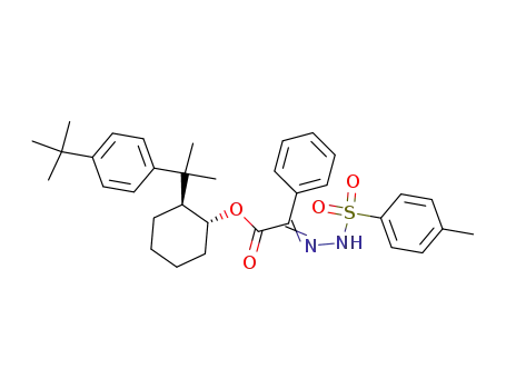 (+/-)-trans-2-<1-(4-t-butylphenyl)-1-methylethyl>cyclohexyl 2-oxo-2-phenylacetate tosylhydrazone