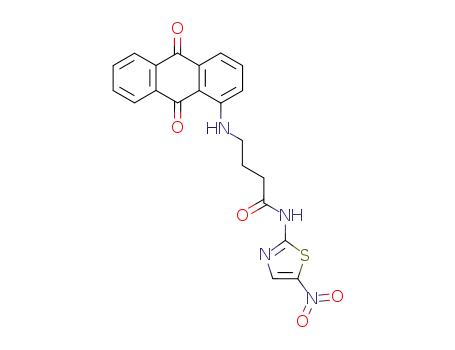4-(9,10-dioxo-9,10-dihydro-anthracen-1-ylamino)-N-(5-nitro-thiazol-2-yl)-butyramide