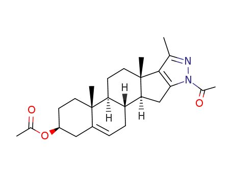1'-acetyl-3'-methyl-3β-acetoxyandrost-5-eno[17,16-d]pyrazole