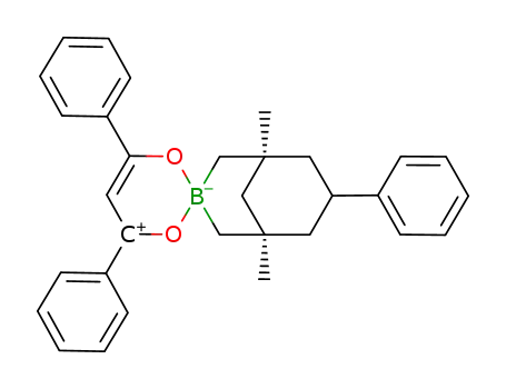 7α-phenyl-1,5-dimethyl-3-borabicyclo[3.3.1]nonyl benzoylacetophenoate
