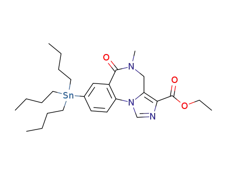 ethyl 5,6-dihydro-5-methyl-6-oxo-8-tributylstannyl-4H-imidazo[1,5-a][1,4]benzodiazepine-3-carboxylate