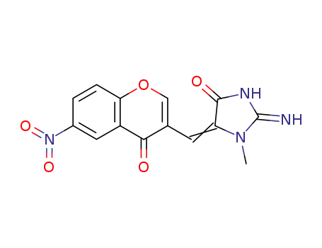 2-Imino-1-methyl-5-[1-(6-nitro-4-oxo-4H-chromen-3-yl)-meth-(Z)-ylidene]-imidazolidin-4-one