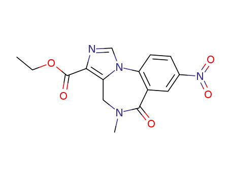 8-nitro-5,6-dihydro-5-methyl-6-oxo-4H-imidazol[1,5-a][1,4]benzodiazepine-3-carboxylic acid ethyl ester