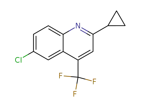 2-cyclopropyl-4-(trifluoromethyl)-6-chloroquinoline