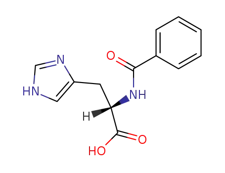 Molecular Structure of 5354-94-9 (N-ALPHA-BENZOYL-L-HISTIDINE)