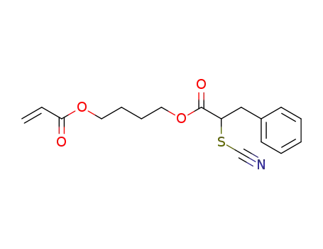 4-(2-thiocyanato-3-phenylpropionyloxy)butyl acrylate