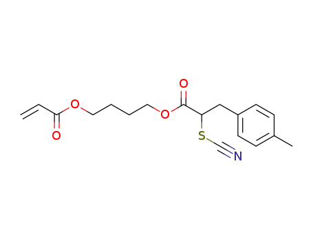 acrylic acid 4-(2-thiocyanato-3-p-tolyl-propionyloxy)-butyl ester