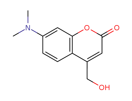 Molecular Structure of 105567-75-7 (2H-1-Benzopyran-2-one, 7-(dimethylamino)-4-(hydroxymethyl)-)