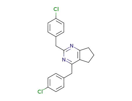 2,4-bis(4-chlorobenzyl)-6,7-dihydro-5H-cyclopenta[d]pyrimidine