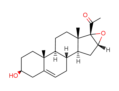 Molecular Structure of 974-23-2 (16,17-Epoxypregnenolone)