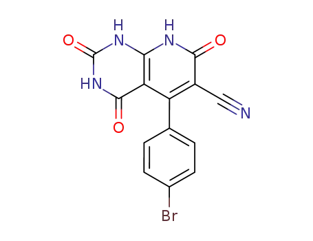 2,4,7-trioxo-5-(4-bromophenyl)-1,2,3,4,7,8-hexahydropyrido[2,3-d]pyrimidine-6-carbonitrile