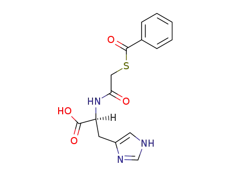 Molecular Structure of 64991-72-6 (L-Histidine, N-[(benzoylthio)acetyl]-)
