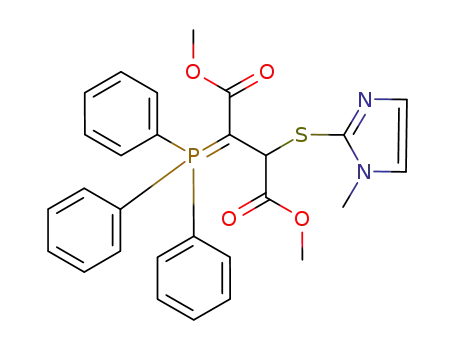 dimethyl 2-[(1-methyl-1H-imidazol-2-yl)sulfanyl]-3-(1,1,1-triphenyl-λ5-phosphanylidene)succinate