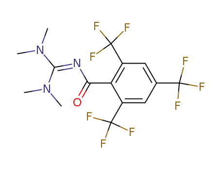 N,N,N',N'-tetramethyl-N''-(2,4,6-tris-trifluoromethyl-benzoyl)-guanidine