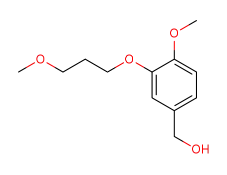 Molecular Structure of 172900-74-2 (4-Methoxy-3-(3-methoxypropoxy)benzenemethanol)