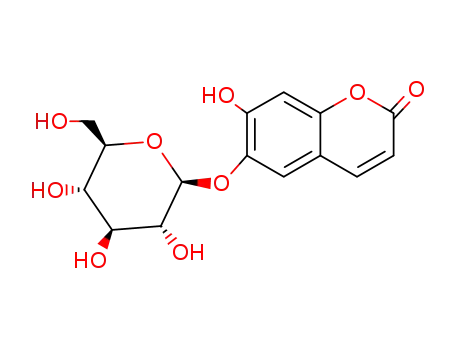 2H-1-Benzopyran-2-one,6-(b-D-glucopyranosyloxy)-7-hydroxy-