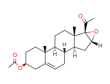 Molecular Structure of 34209-81-9 (16,17-Epoxypregnenolone acetate)