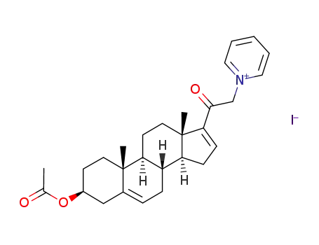 1-[2-((3S,8R,9S,10R,13S,14S)-3-Acetoxy-10,13-dimethyl-2,3,4,7,8,9,10,11,12,13,14,15-dodecahydro-1H-cyclopenta[a]phenanthren-17-yl)-2-oxo-ethyl]-pyridinium; iodide
