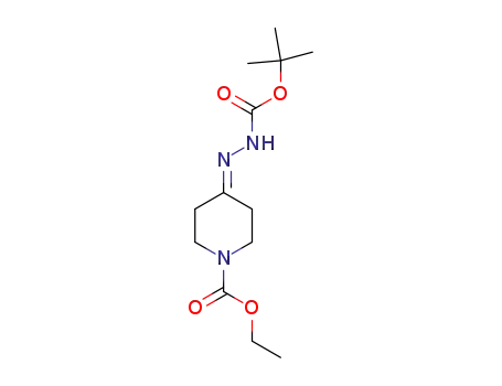 4-(tert-butoxycarbonyl-hydrazono)-piperidine-1-carboxylic acid ethyl ester