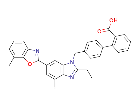 4'-[4-methyl-6-(7-methyl-benzooxazol-2-yl)-2-propyl-benzoimidazol-1-ylmethyl]-biphenyl-2-carboxylic acid