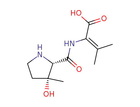 2-[((2S,3R)-3-Hydroxy-3-methyl-pyrrolidine-2-carbonyl)-amino]-3-methyl-but-2-enoic acid