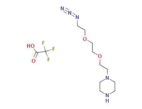 1-{2-[2-(2-azidoethoxy)ethoxy]ethyl}piperazine TFA salt