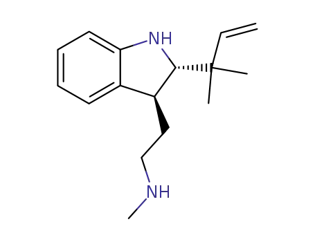 trans-2-(1,1-dimethylallyl)-3-(2-methylaminoethyl)indoline