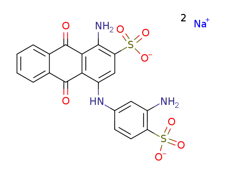 disodium 1-amino-4-(3-amino-4-sulfophenylamino)-9,10-dioxo-9,10-dihydroanthracene-2-sulfonate
