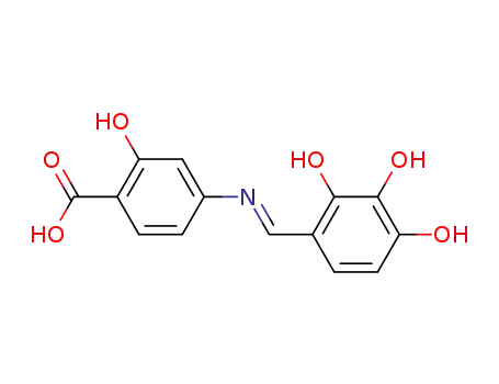 (E)-2-hydroxy-4-(2,3,4-trihydroxybenzylidene)aminobenzoic acid