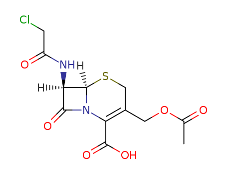 5-Thia-1-azabicyclo[4.2.0]oct-2-ene-2-carboxylic acid,
3-[(acetyloxy)methyl]-7-[(chloroacetyl)amino]-8-oxo-, (6R,7R)-