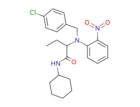 2-[(4-chlorobenzyl)-(2-nitrophenyl)amino]-N-cyclohexylbutyramide