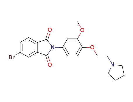 5-bromo-2-[3-methoxy-4-(2-pyrrolidin-1-yl-ethoxy)-phenyl]-isoindole-1,3-dione