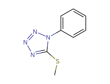 1455-92-1      C8H8N4S         5-(Methylthio)-1-phenyl-1H-1,2,3,4-tetraazole