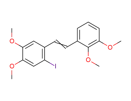 1-(2-(2,3-dimethoxyphenyl)-1-ethenyl)-2-iodo-4,5-dimethoxybenzene