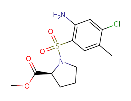 (S)-methyl 1-(2-amino-4-chloro-5-methylphenylsulfonyl)pyrrolidine-2-carboxylate