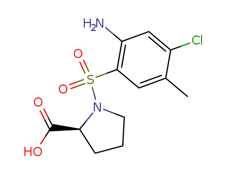(S)-1-(2-Amino-4-chloro-5-methyl-benzenesulfonyl)-pyrrolidine-2-carboxylic acid