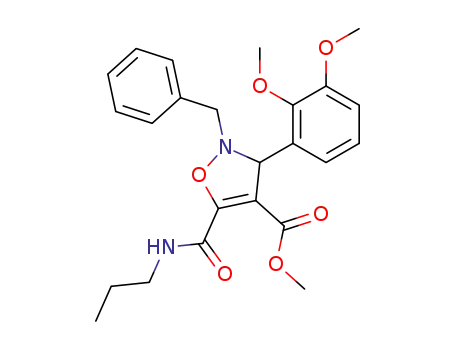 2-benzyl-3-(2,3-dimethoxyphenyl)-5-propylcarbamoyl-2,3-dihydroisoxazole-4-carboxylic acid methyl ester