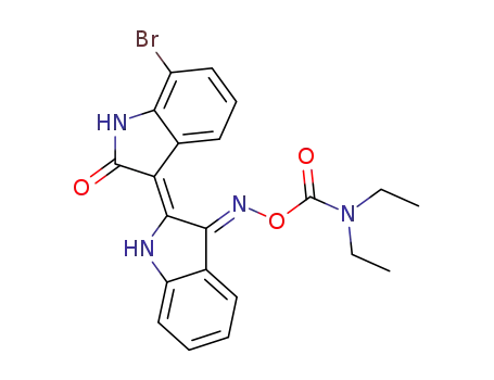 (2'Z,3'E)-7-bromoindirubin-3'-[O-(N,N-diethylcarbamyl)oxime]