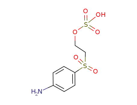 Molecular Structure of 2494-89-5 (2-[(4-Aminophenyl)sulfonyl]ethyl hydrogen sulfate)