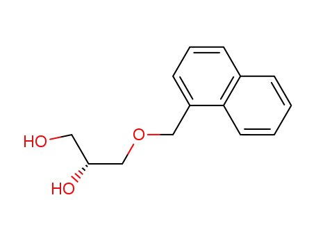 Molecular Structure of 868635-31-8 (1,2-Propanediol, 3-(1-naphthalenylmethoxy)-, (2R)-)