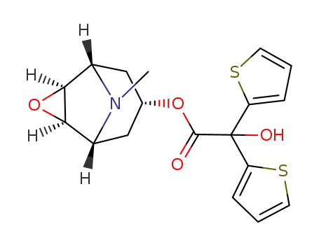 Molecular Structure of 136310-64-0 (Scopine-2,2-dithienyl glycolate)
