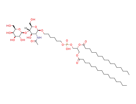 hexadecanoic acid 2-({6-[3-acetylamino-4-hydroxy-6-hydroxymethyl-5-(3,4,5-trihydroxy-6-hydroxymethyl-tetrahydro-pyran-2-yloxy)-tetrahydro-pyran-2-yloxy]-hexyloxy}-hydroxy-phosphoryloxy)-1-hexadecanoyloxymethyl-ethyl ester