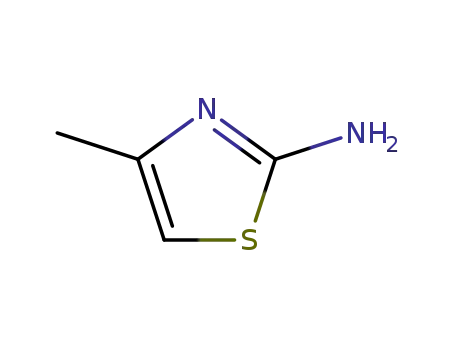 Molecular Structure of 1603-91-4 (2-Amino-4-methylthiazole)