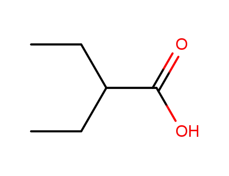 Molecular Structure of 88-09-5 (2-Ethylbutyric acid)